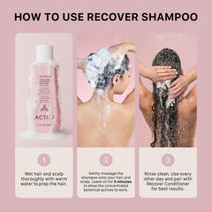 ACTIIV Recover texture close-up hints creamy, scalp-friendly formula