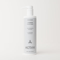 ACTIIV Recover Thickening Conditioner pump dispensing for easy even application.