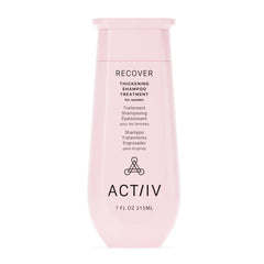 ACTIIV Recover Thickening Shampoo bottle shows plant-based fuller-hair formula