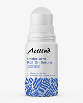 Actitud Underarm Roll On Serum packaging shown for easy daily use and brightening.
