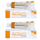 ActivOn manuka honey gel tube pack front—compact wound care with squeezer.