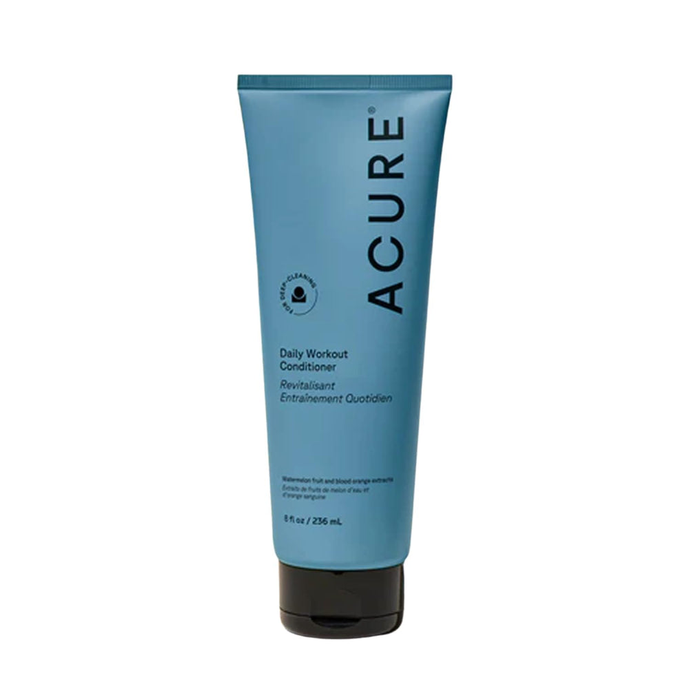 Acure Daily Workout Watermelon Conditioner bottle promotes lightweight hydration for refreshed hair.