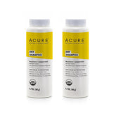 Acure Dry Shampoo mini travel-size bottle pour for quick oil absorption and refresh