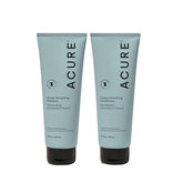 Acure Simply Smoothing Shampoo bottle front promotes sleek, frizz-free hair and easy daily styling.