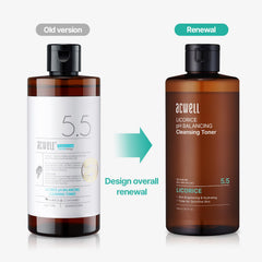 ACWELL Licorice toner ingredients close-up highlights licorice-root for possible brightening and pore support.
