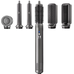 AdamPark 6-in-1 Air Styling System package showing all tool attachments for home styling