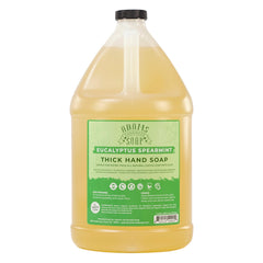 Adams Handmade Soap castile liquid bottle with pump for easy hand washing and gentle cleansing.