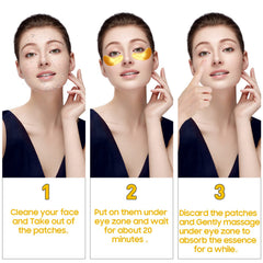 Adofect hyaluronic acid eye patches application offering at home refresh