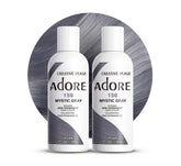 Adore Mystic Gray bottle previews bold semi-permanent gray shade for coverage.