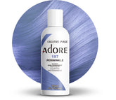 Adore 197 Peri Winkle bottle shows vibrant purple color for bold looks