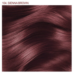 Adore Sienna Brown color swatches reveal rich brown shade.