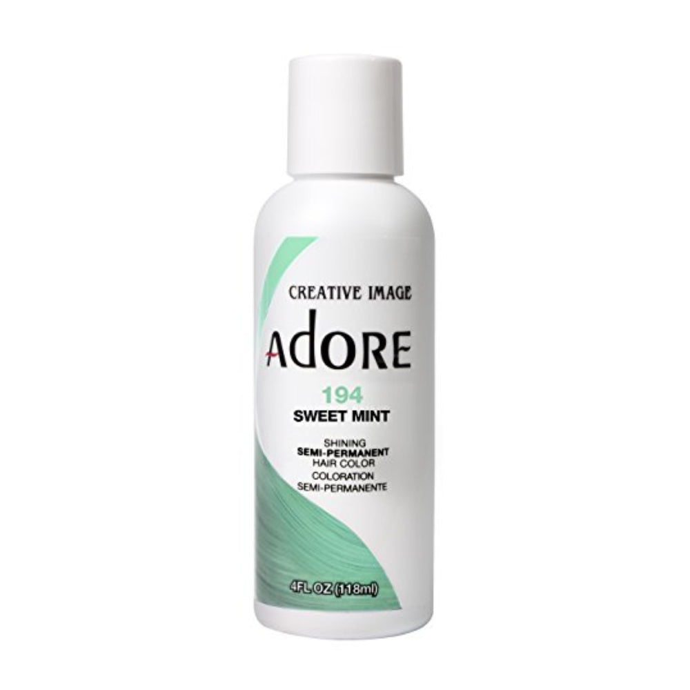 Adore Sweet Mint bottle closeup showing vibrant green color