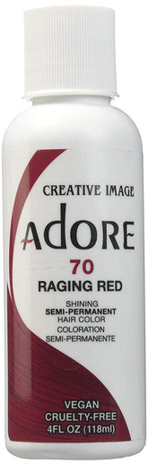 Adore 070 Rojo Furioso, bote de tinte, color intenso y duradero.