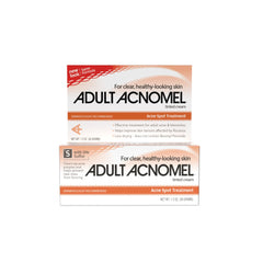 Adult Acnomel acne-cream-tube: targeted spot relief with a gentle, non-drying formula.