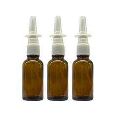 Advanced Ascent amber glass 1oz nasal sprayer pack, UV-protected for on-the-go storage.
