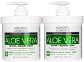 Advanced Clinicals Aloe Vera Lotion bottle 16oz highlighting a hydration-focused formula