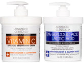 Advanced Clinicals Brightening Vitamin C Body Cream jar delivers hydrating, radiant-looking skin.