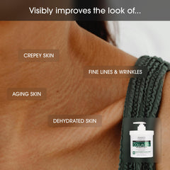 Advanced Clinicals collagen-cream-face-moisturizer-application demonstrates easy daily use on face