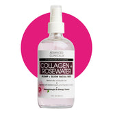 Advanced Clinicals Collagen Rosewater Face Mist bottle delivering instant hydration.
