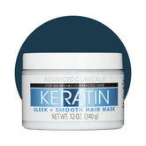 Advanced Clinicals Keratin Hair Mask jar front shows rich moisture for smoother color-treated hair