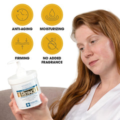 Advanced Clinicals retinol body lotion on arm demonstrates quick absorption and nourishment