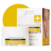 Advanced Clinicals retinol eye balm jar closeup showing firming under-eye care