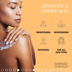 Advanced Clinicals Vitamin C Body Lotion jar showing rich texture for hydration