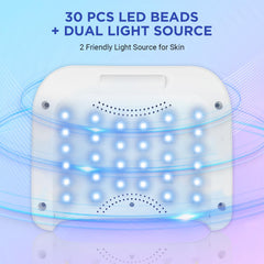 Aedavey LED beads close-up highlighting uniform curing on nails
