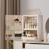 AERCIINC makeup organizer with drawers closed showing compact storage for cosmetics