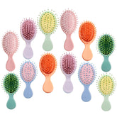 AESPAKO mini hair brush pack showcasing color options for versatile styling.