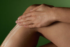 Aesop Geranium Leaf Body Balm being applied demonstrates daily dryness care