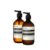 Aesop Geranium Leaf Body Cleanser bottle offering a refreshing daily cleanse.