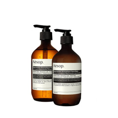 Aesop Resurrection Hand Wash pour bottle with citrus-woody aroma for daily cleansing
