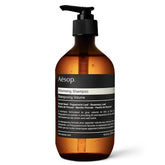 Aesop Volumizing Shampoo bottle-front view showing lift and shine potential