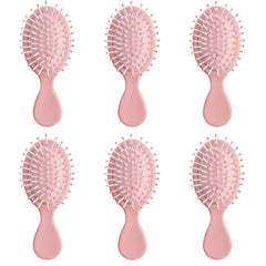 AESPAKO mini wet hair brush pink pack with soft cushions for gentle detangling.