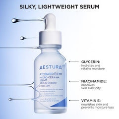AESTURA ATOBARRIER365 gel texture close-up ideal for lightweight moisturization.