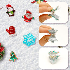 AEYURUID Christmas clips set 10 pieces ready for coordinated kid or family styling.
