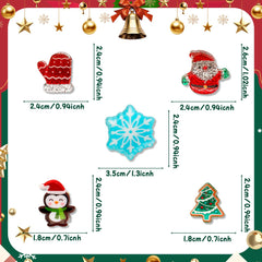 AEYURUID mini hair clip closeup highlights five playful patterns for holiday outfits.