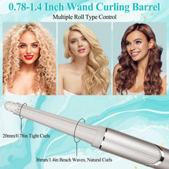 AFDD long barrel curling attachment demonstrates two-direction curl versatility
