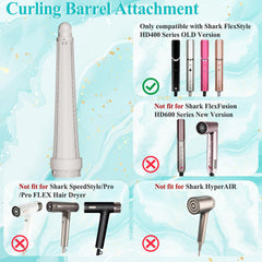 AFDD long barrel curling attachment for Shark FlexStyle HD435/430 demonstrated during styling session