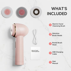 afeioft waterproof usb-rechargeable cleansing brush in shower ready for quick skincare sessions.