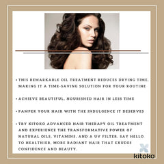 Affinage Kitoko Oil Treatment applied to hand shows quick, non-greasy absorption.