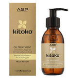 Affinage Kitoko Oil Treatment bottle with pump for easy, controlled conditioning.