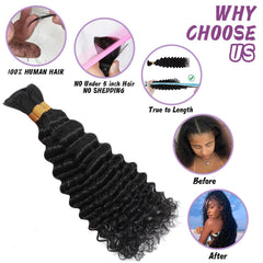 Afihond 110g three-bundles pack provides ready volume for full head braids.