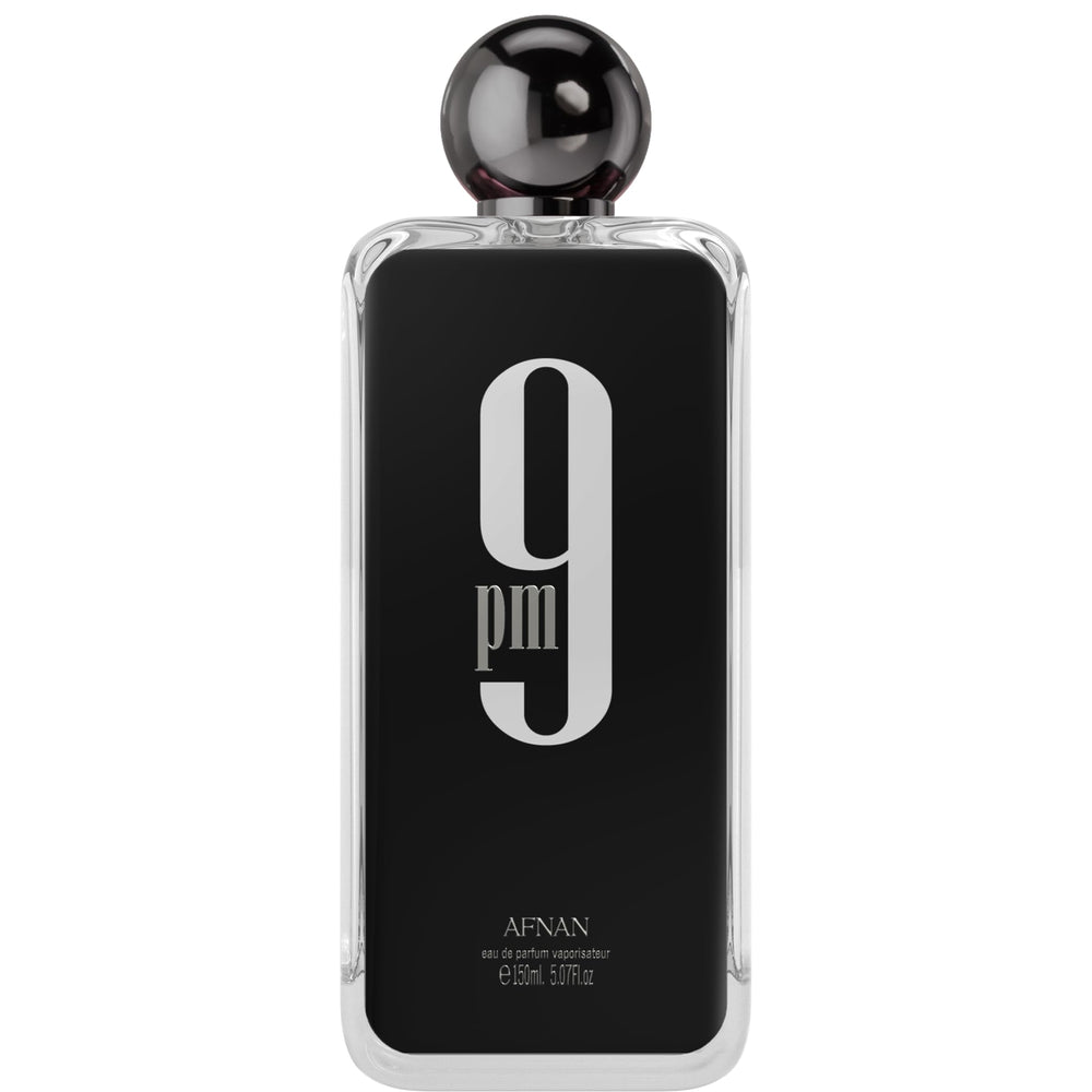 Afnan 9 PM EDP bottle front view for confident daytime wear