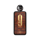 Afnan 9 PM Elixir bottle close-up showing premium glass and warm glow for evenings.