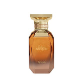 Afnan Delicious Bouquet bottle close-up with caramel and vanilla notes for elegant evenings.