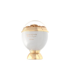Afnan Souvenir Floral Bouquet label detail emphasizes premium craftsmanship and luxury branding.