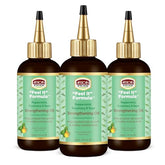 African Pride Feel It Formula Oil bottle pour for easy scalp application.