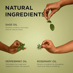 African Pride Feel It Formula Oil ingredients rosemary peppermint sage for scalp refreshment.
